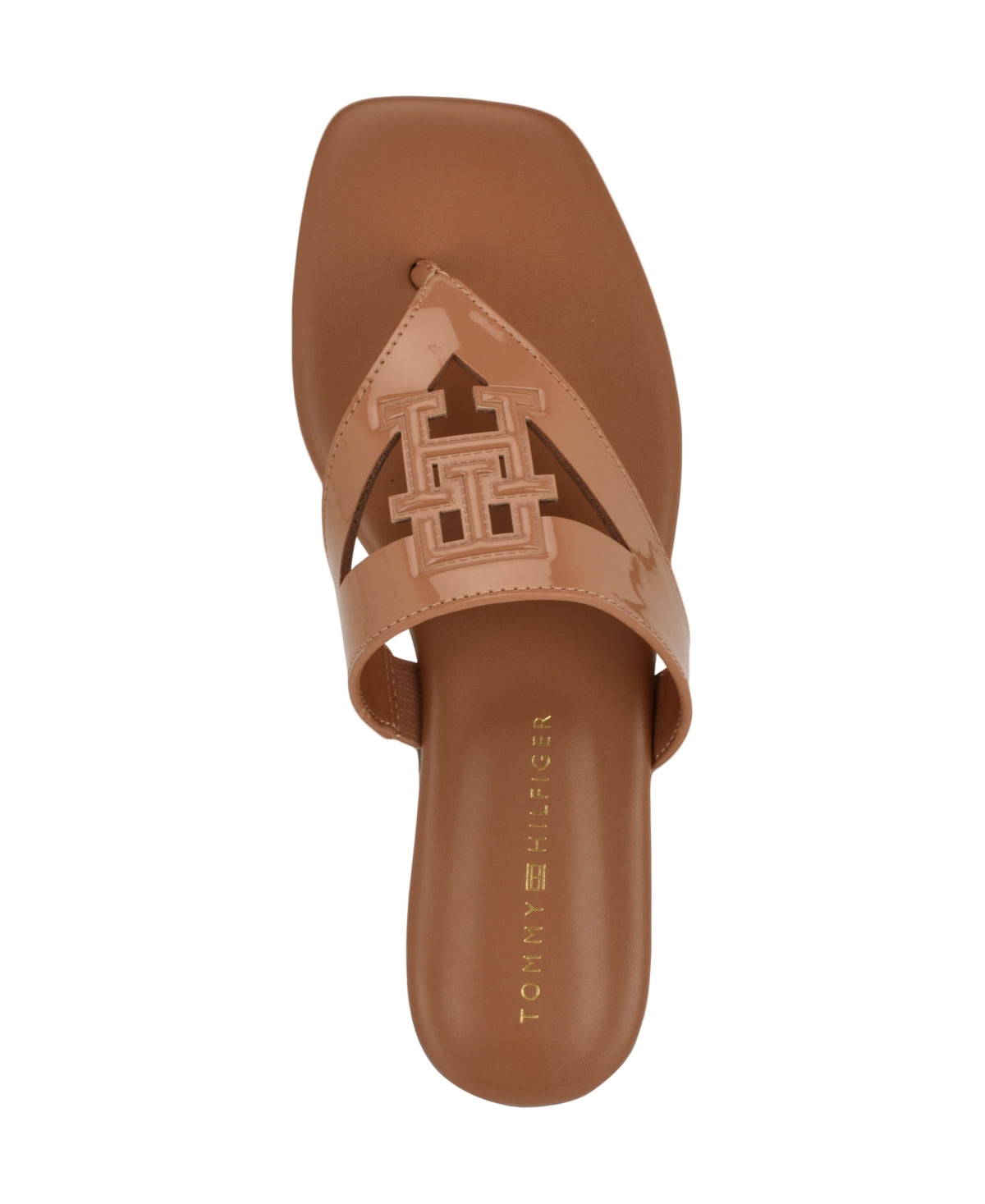 Women's Tremmy Cutout Logo Flat Thong Sandals