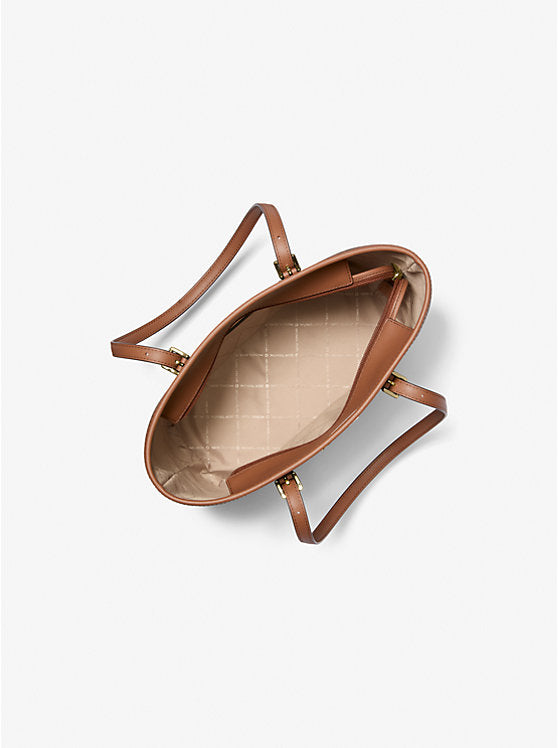 Jet Set Travel Logo Top-Zip Tote Bag