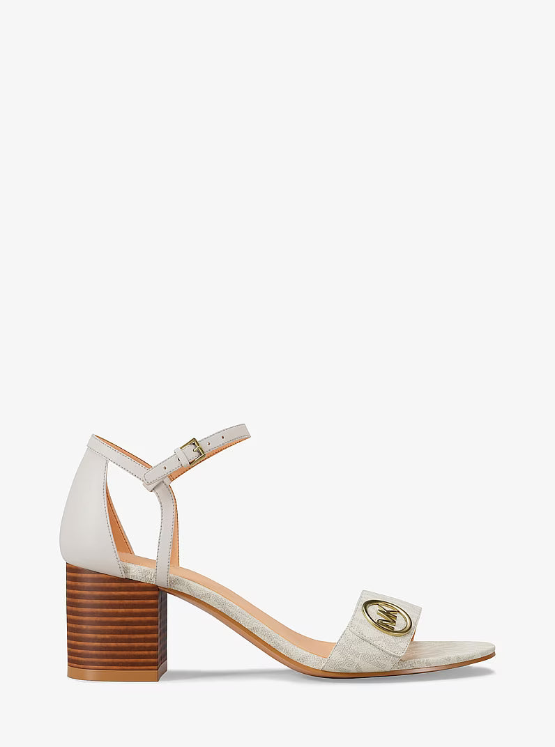 Michael Kors - Hannah Signature Logo Block Heel Sandal