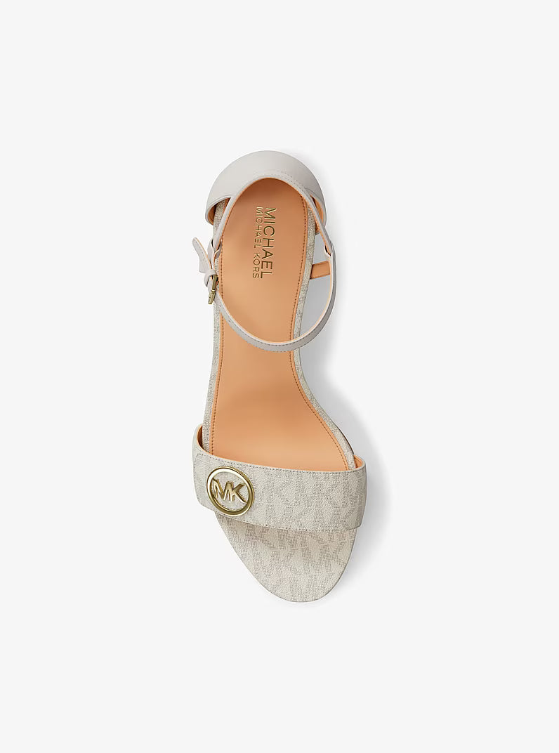 Michael Kors - Hannah Signature Logo Block Heel Sandal