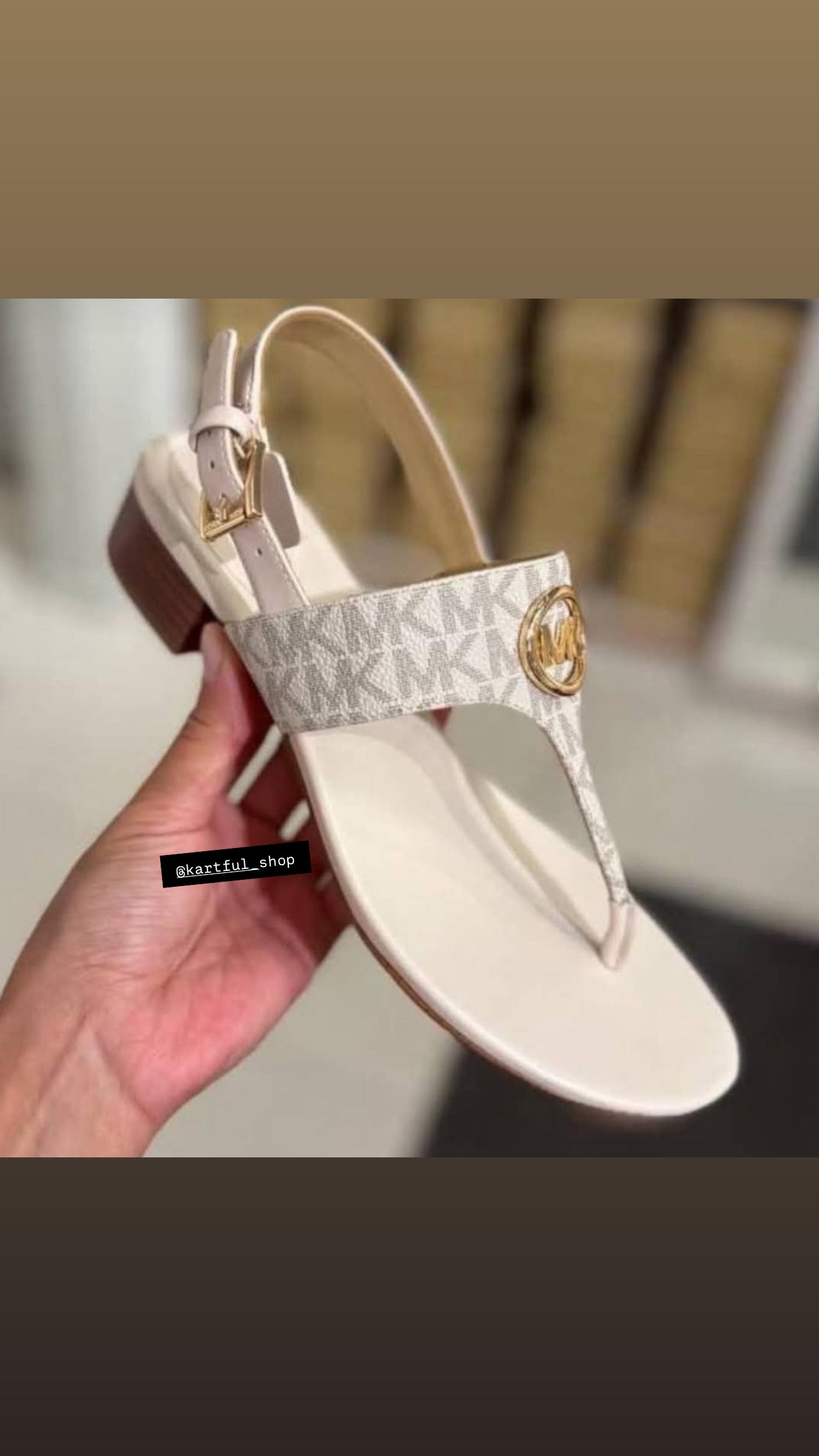 Hannah Signature Logo T-Strap Sandal