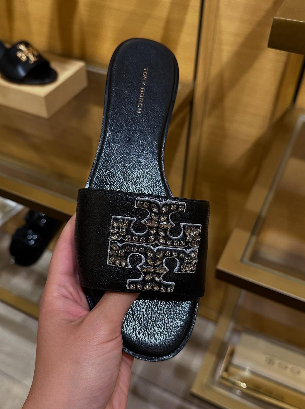 TORY BURCH - Everly Embellished Slides