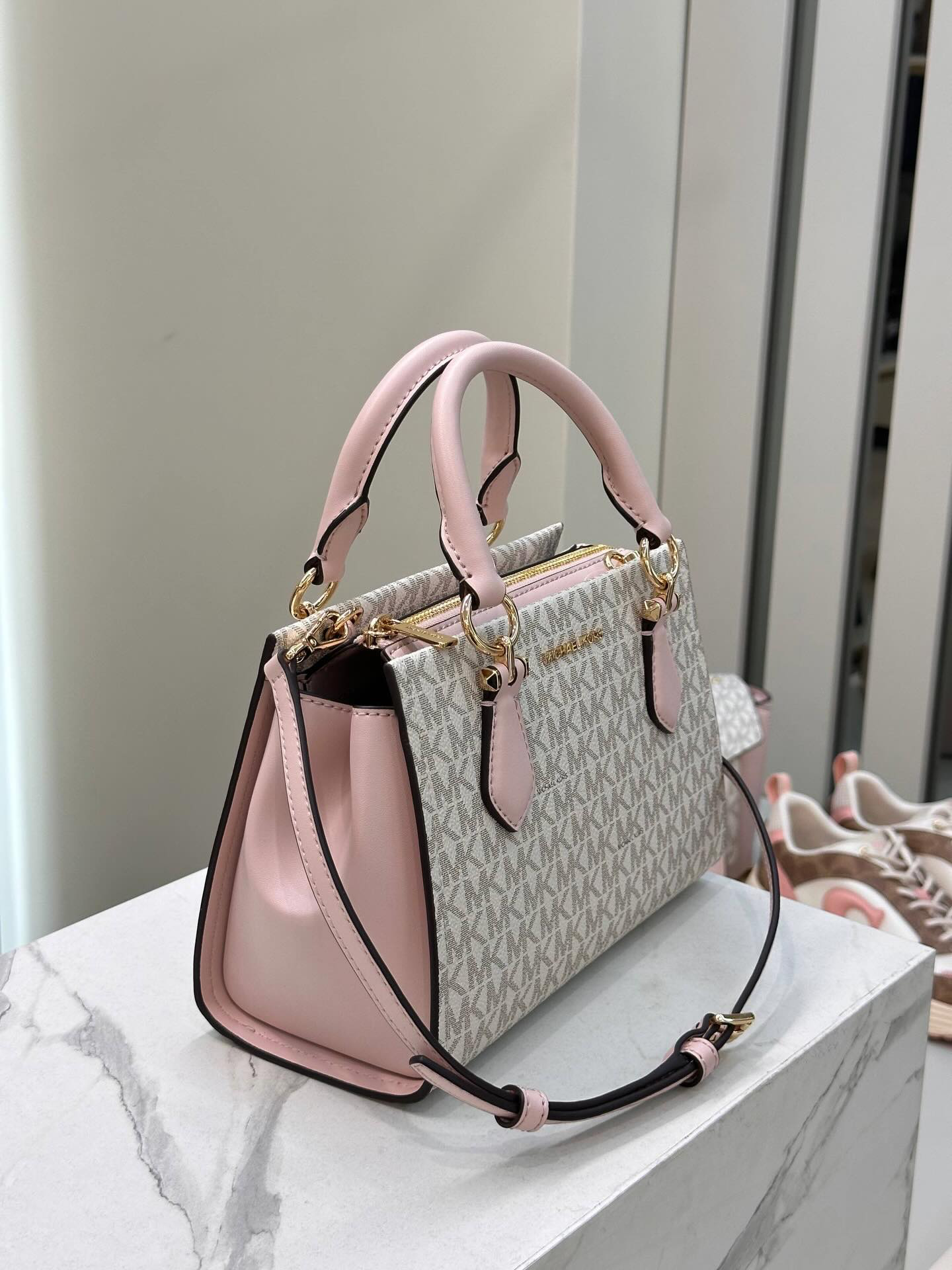 Michael Kors - Marilyn Small Colorblock Saffiano Leather Messenger Satchel & Crossbody Bag