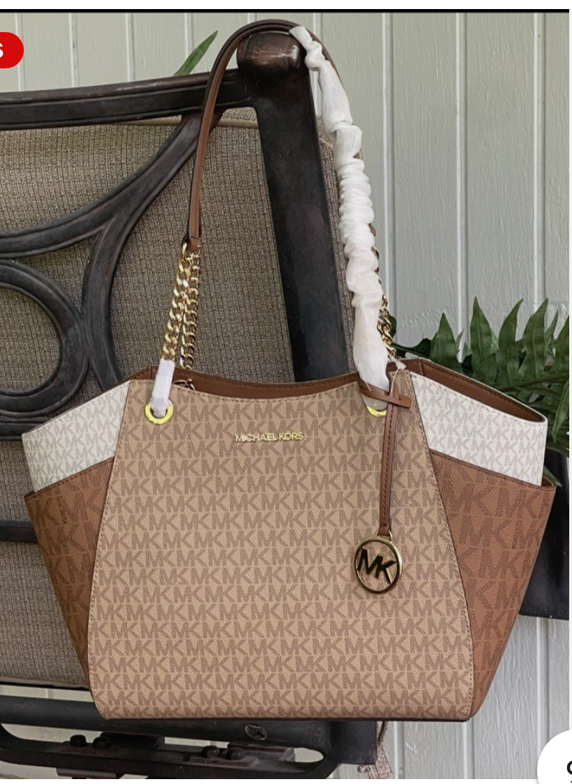 Michael Kors - Jet Set Large Signature Logo Shoulder Bag