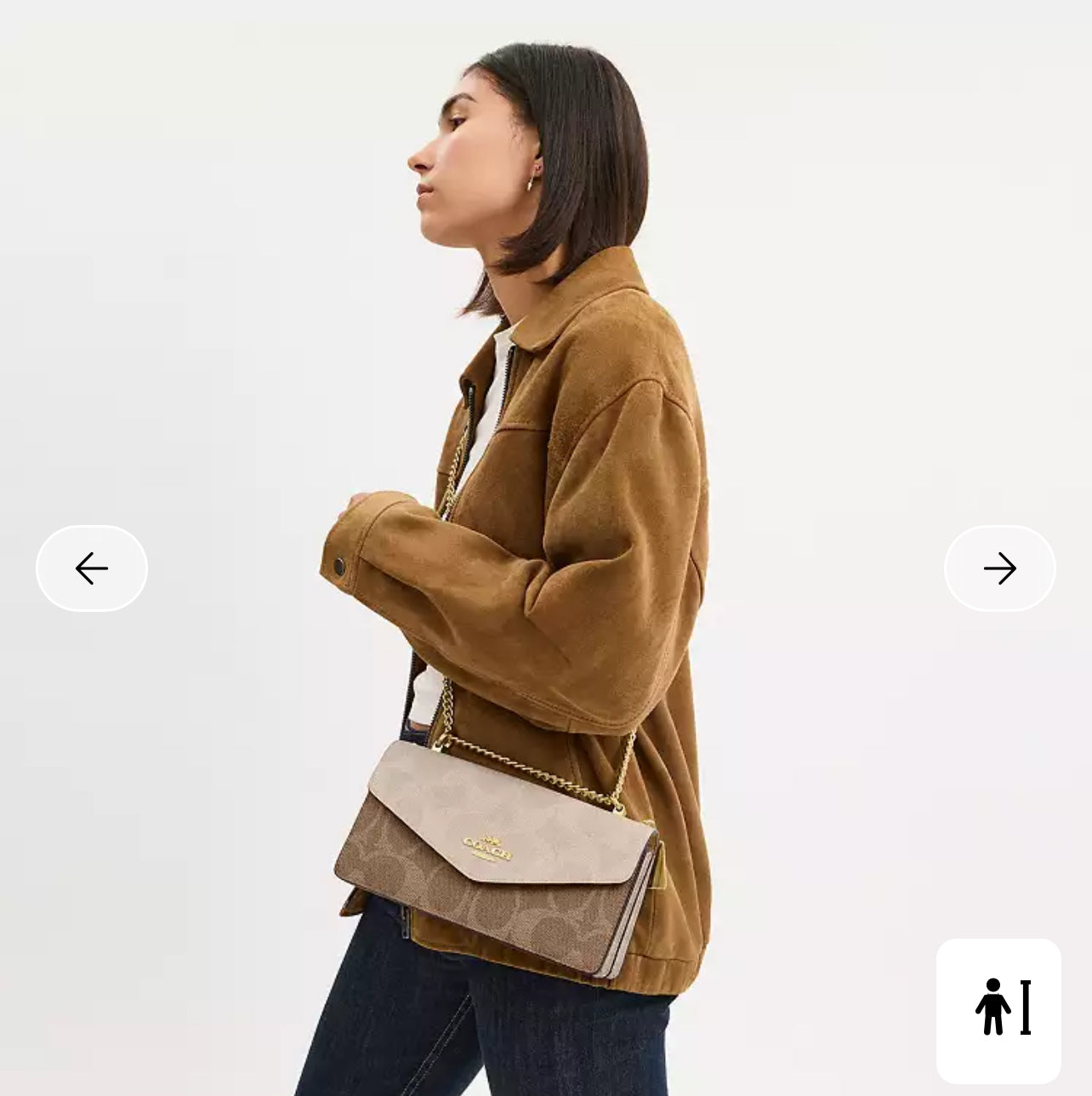 Coach - Klare Envelope Crossbody Bag In Blocked Signature Canvas