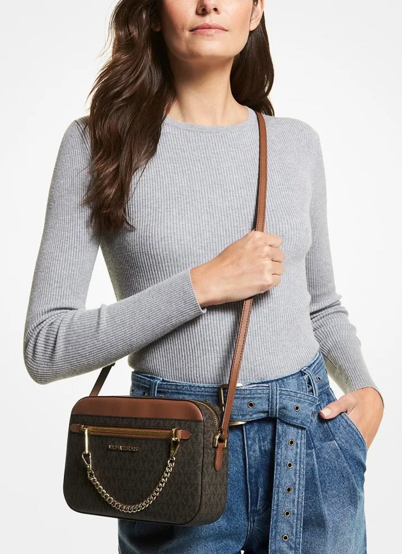 Michael Kors - Jet Set Large Signature Logo Crossbody Body