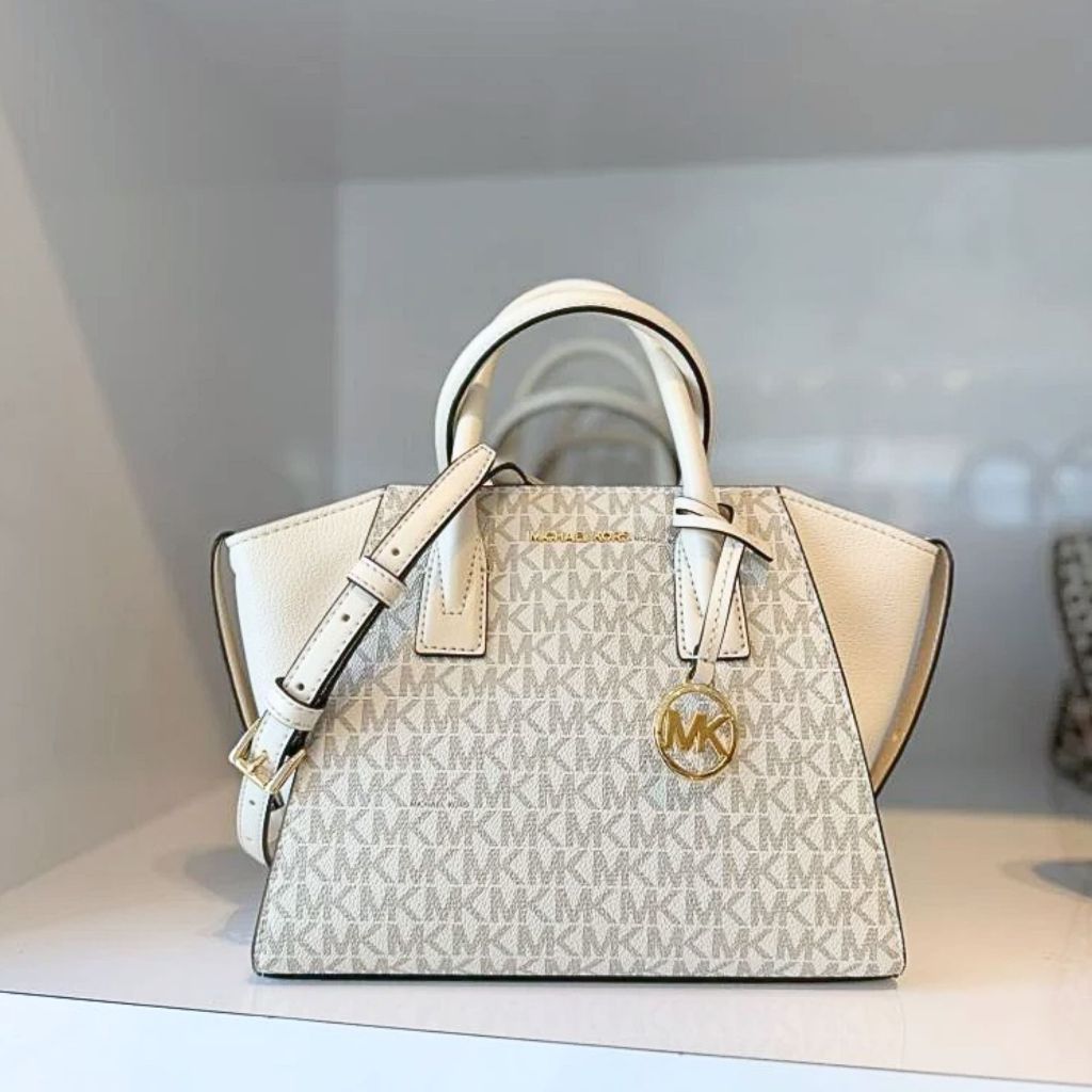 Michael Kors - Avril Signature Logo Leather Satchel