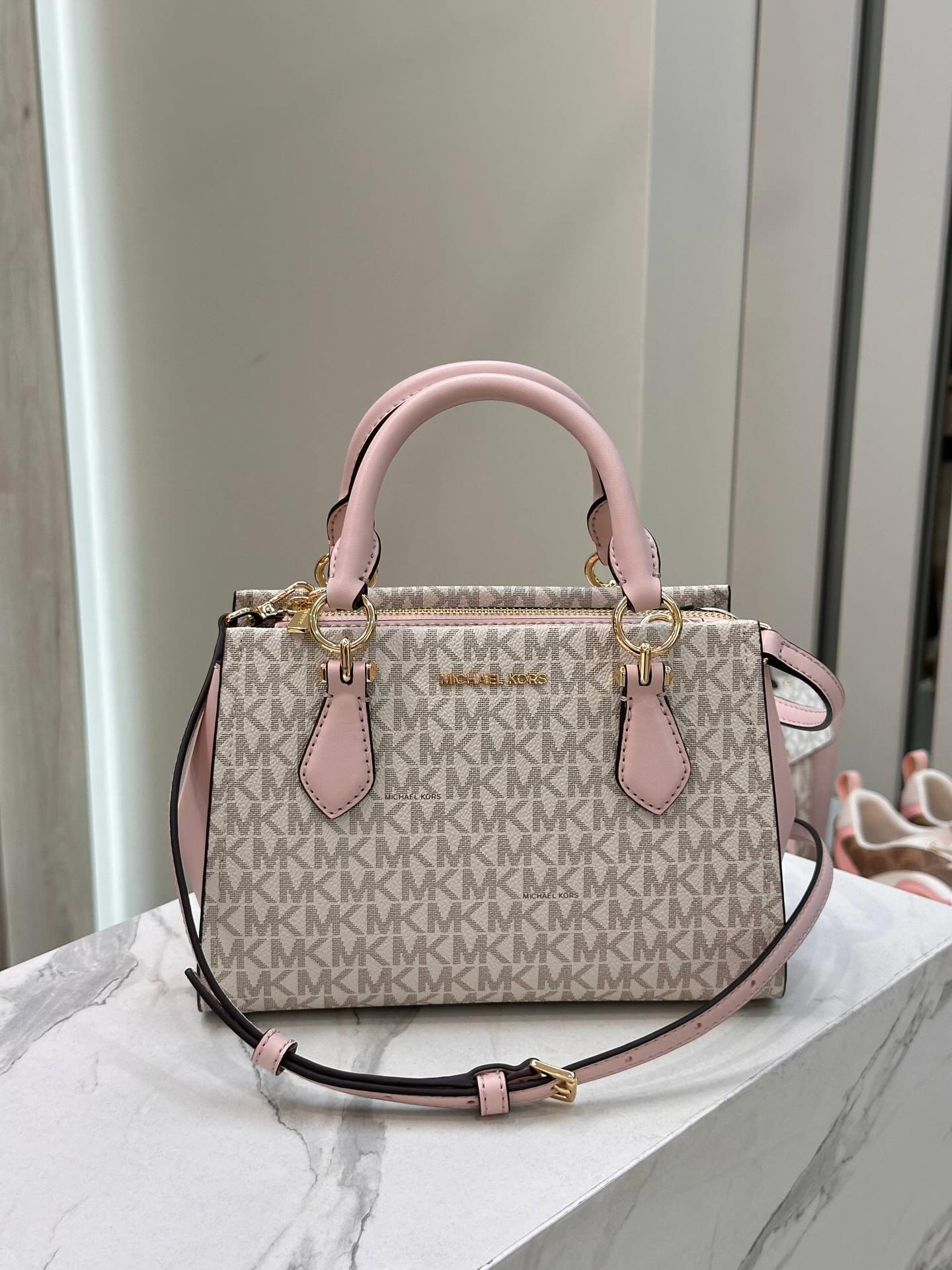 Michael Kors - Marilyn Small Colorblock Saffiano Leather Messenger Satchel & Crossbody Bag