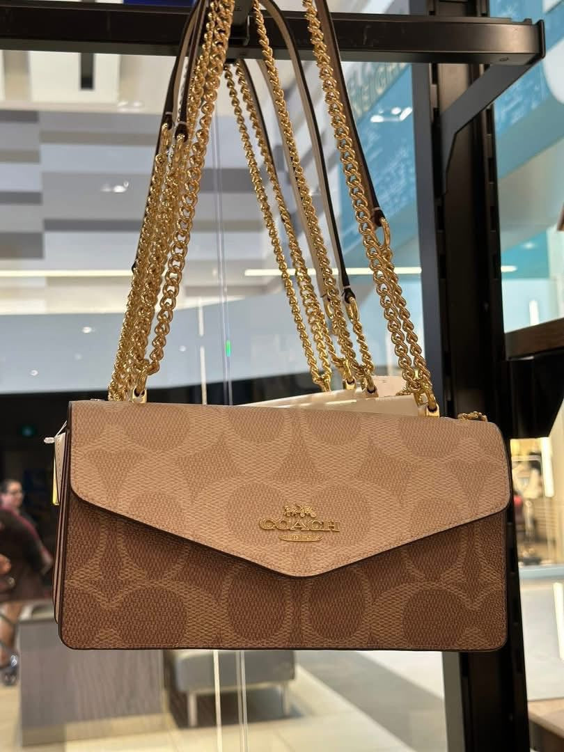 Coach - Klare Envelope Crossbody Bag In Blocked Signature Canvas