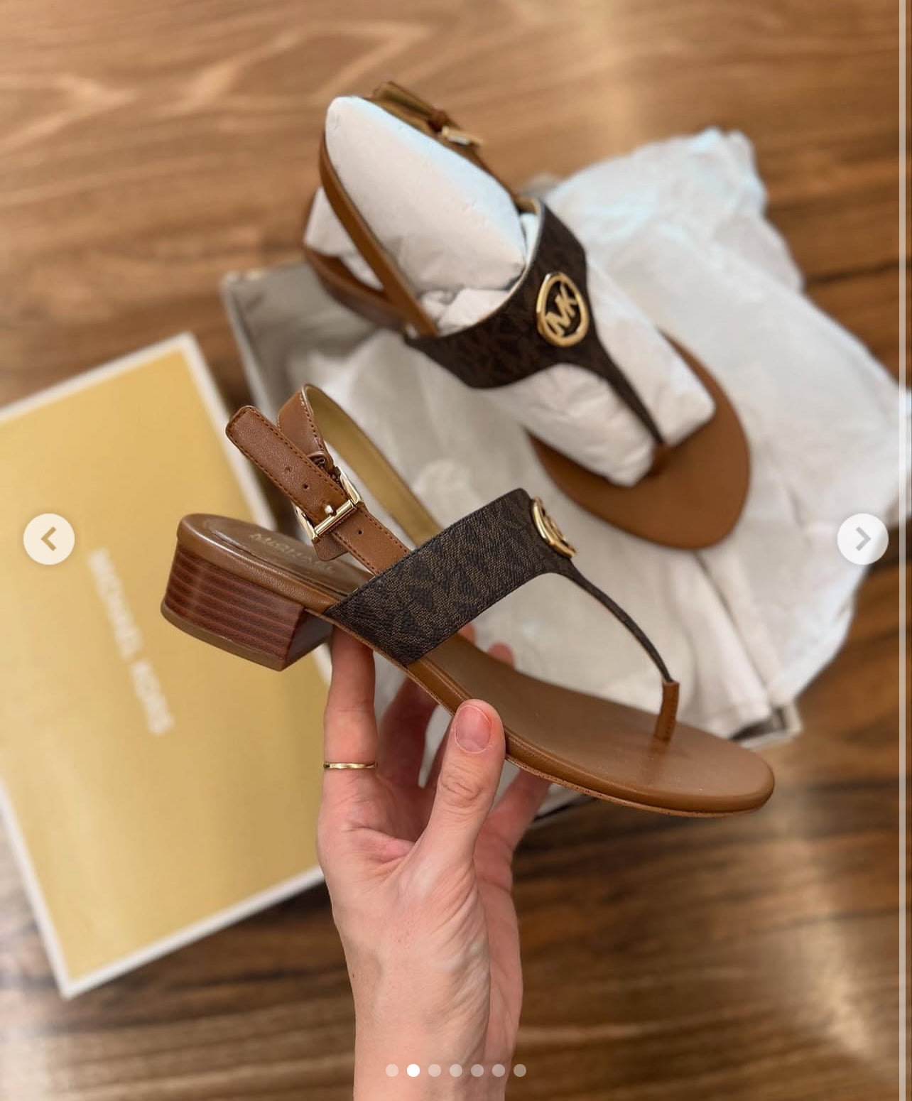 Hannah Signature Logo T-Strap Sandal