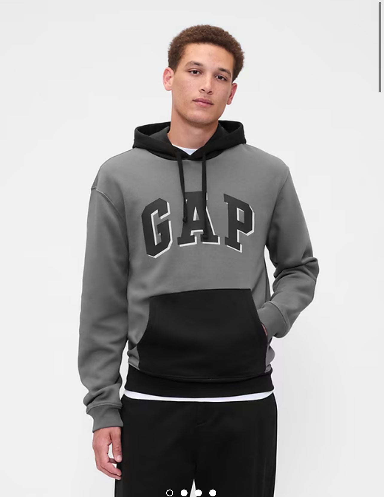 Relaxed Gap Logo Fleece Colorblock Hoodie