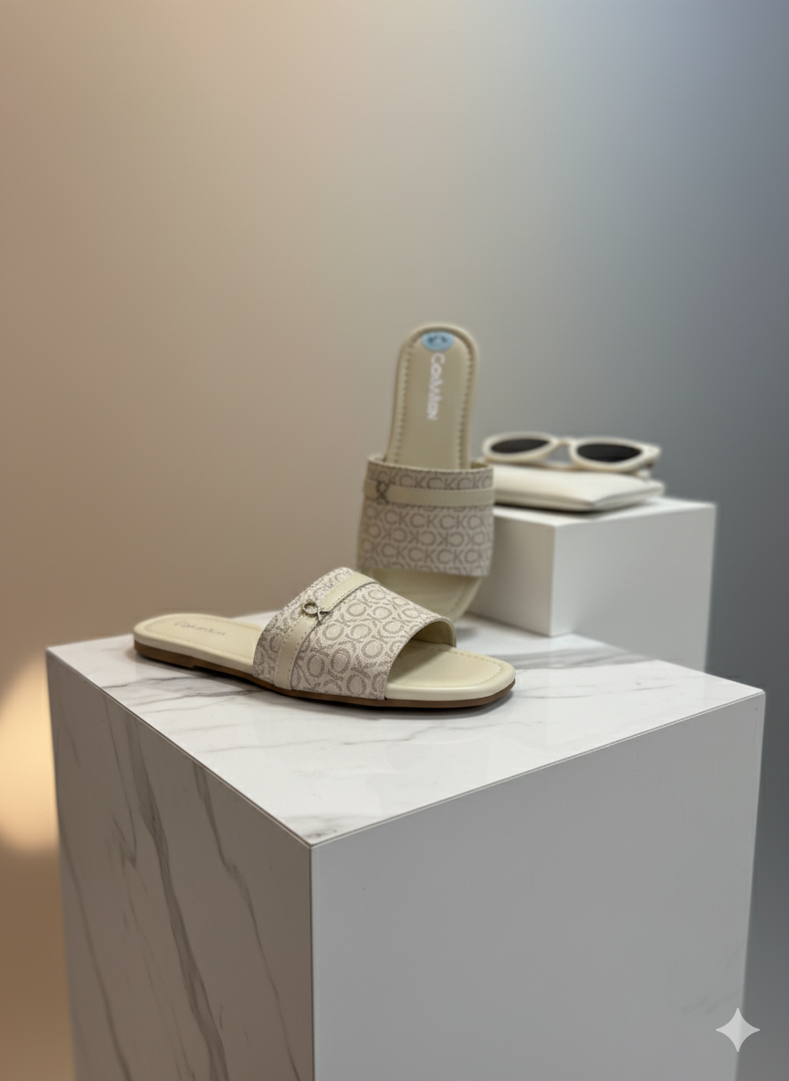 Calvin Klein Bonica 2 Signature Logo Slides