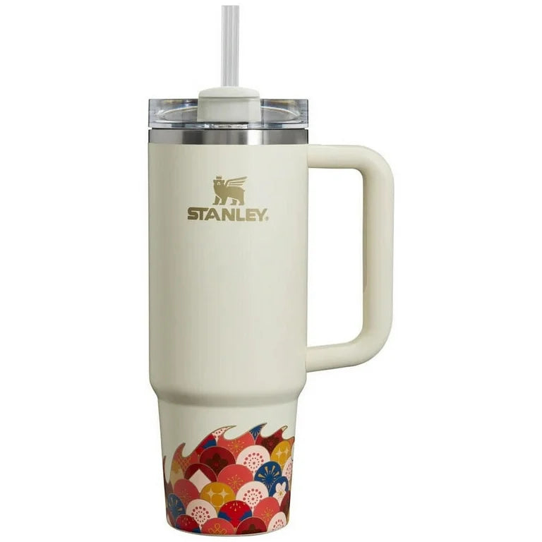 Stanley 30 oz Quencher H2.0 FlowState Tumbler - Cream Dragom