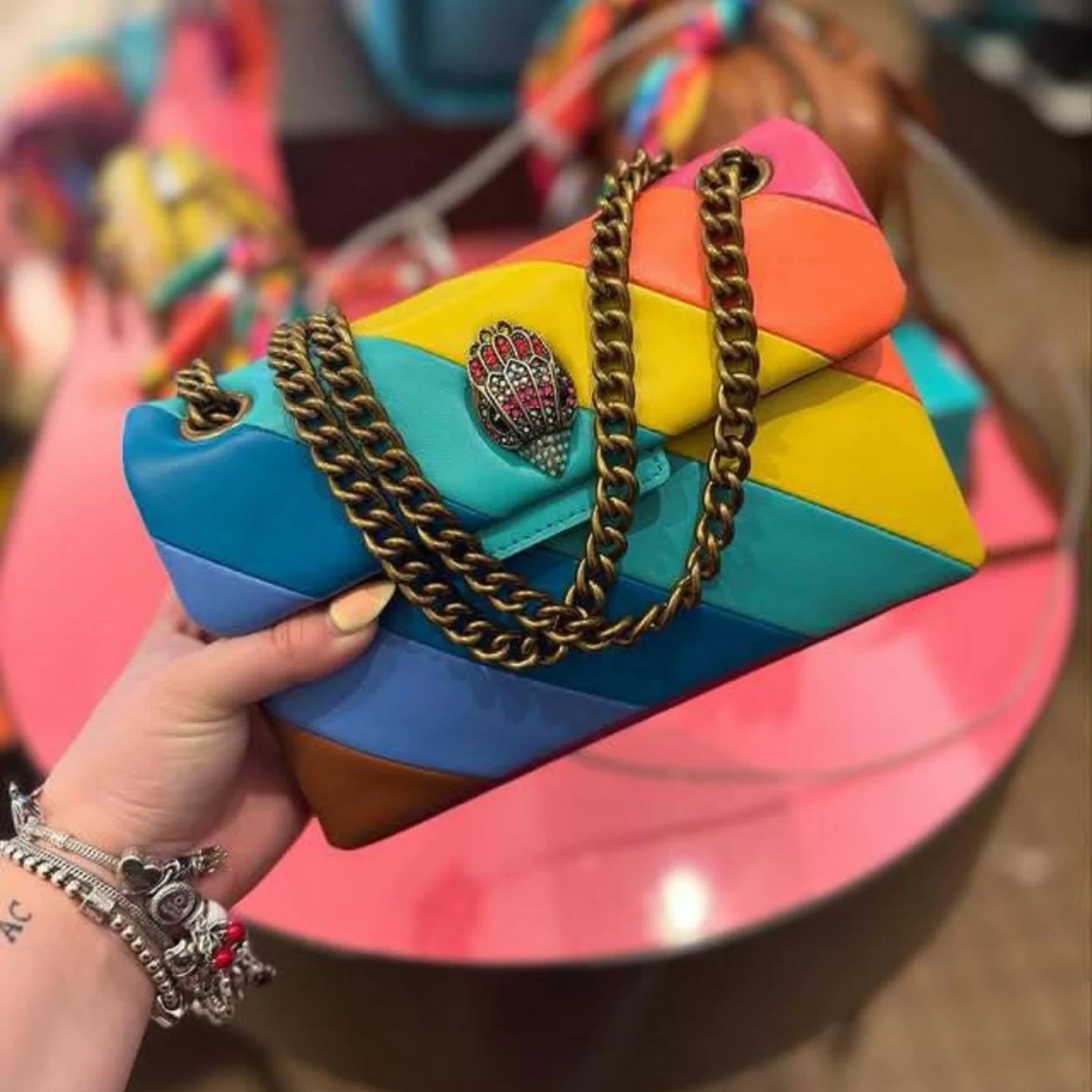 Kurt Geiger - LEATHER KENSINGTON BAG