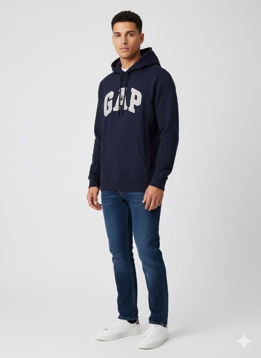 Relaxed Gap Logo Hoodie