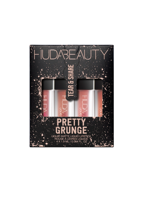 Huda Beauty - Pretty Grunge Liquid Matte Lip Quad - Set of 4