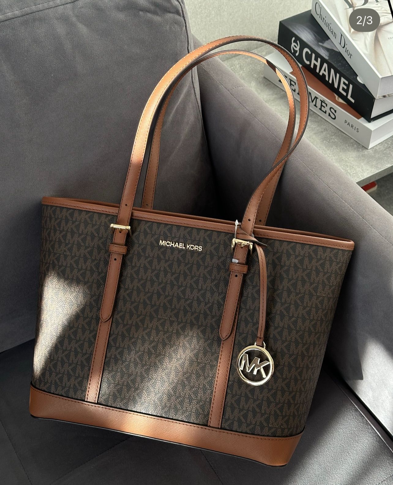 Jet Set Travel Logo Top-Zip Tote Bag