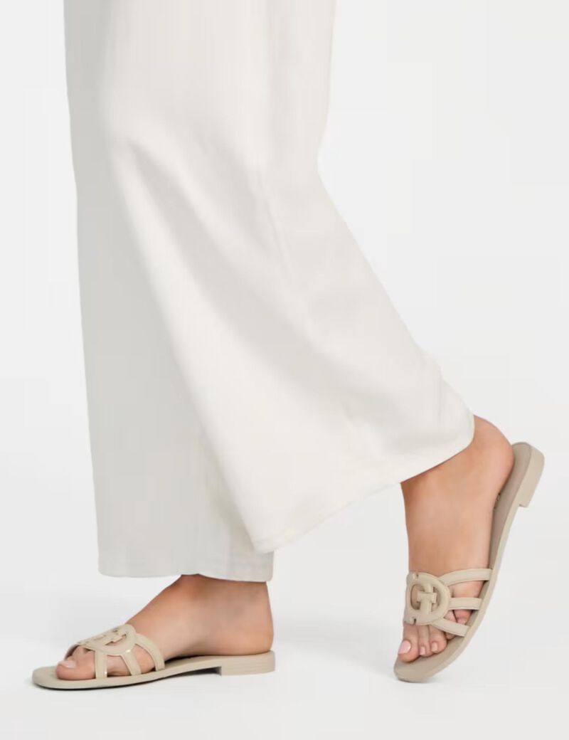 GUESS - Elyho Logo Cutout Slide Sandals