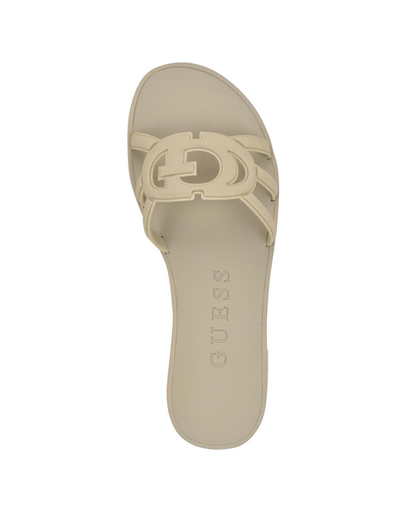 GUESS - Elyho Logo Cutout Slide Sandals