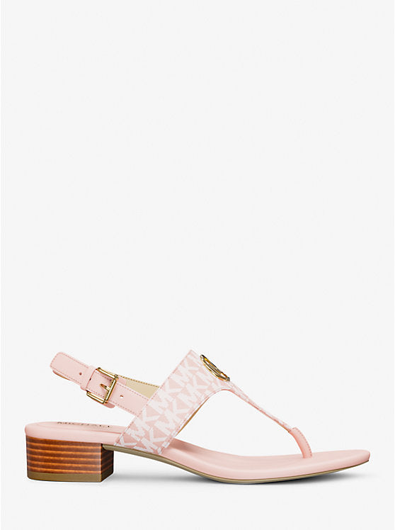 Hannah Signature Logo T-Strap Sandal