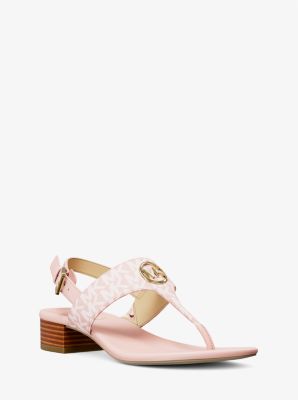 Hannah Signature Logo T-Strap Sandal