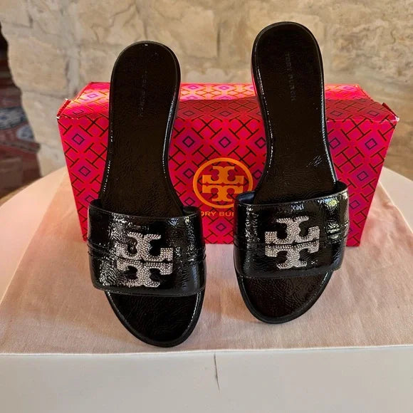 Tory Burch - Everly Crystal Embellished Slides