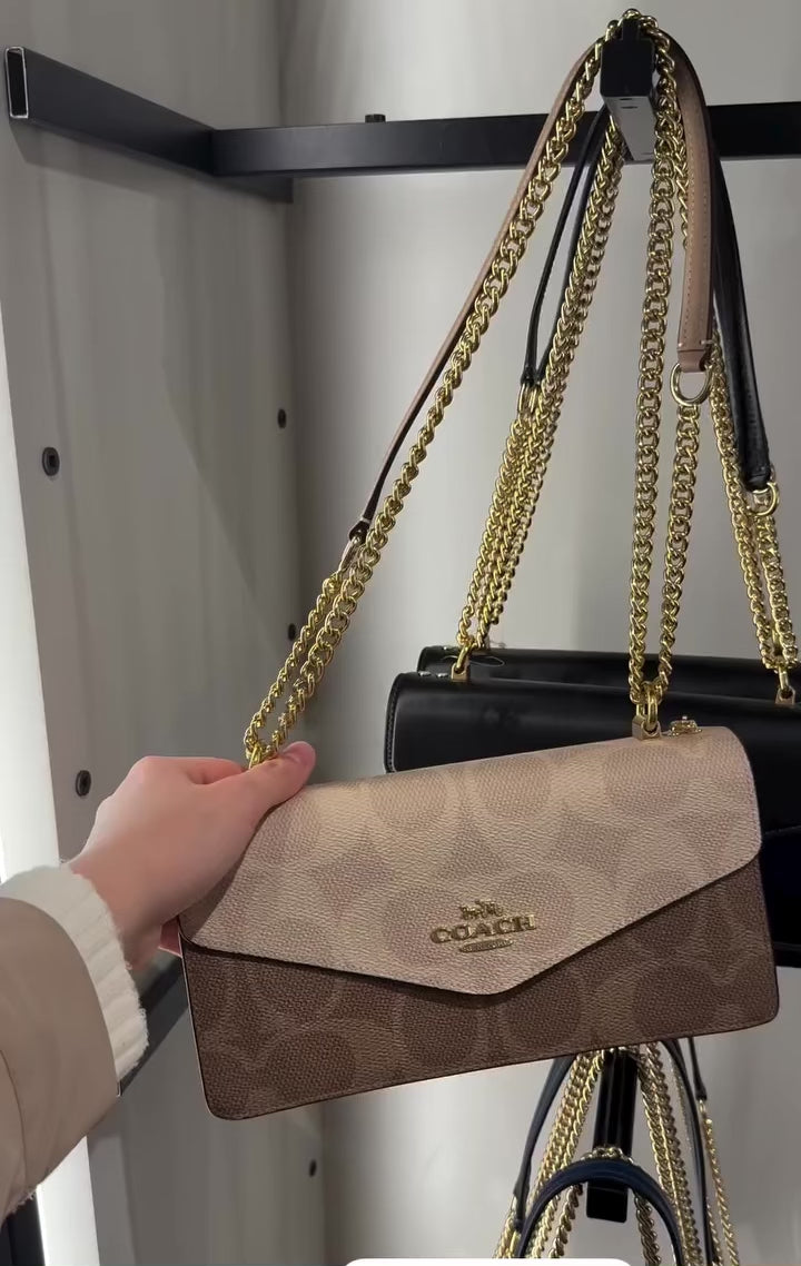 Coach - Klare Envelope Crossbody Bag In Blocked Signature Canvas