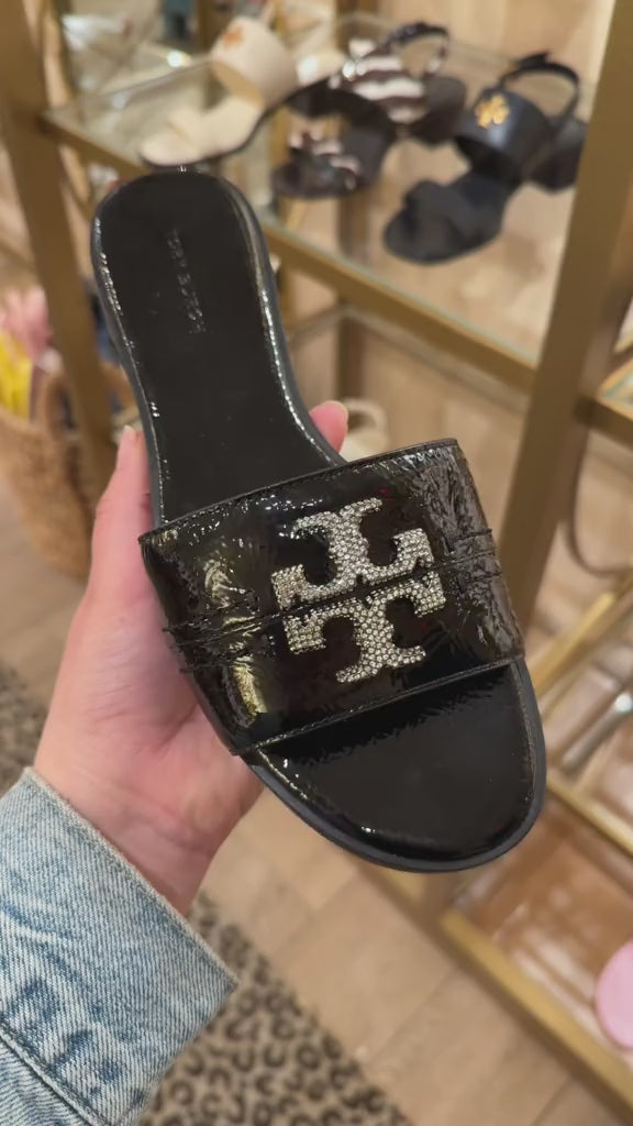 Tory Burch - Everly Crystal Embellished Slides