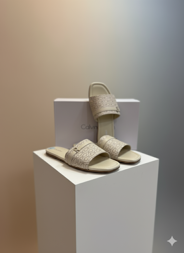 Calvin Klein Bonica 2 Signature Logo Slides